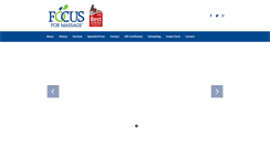 Desktop Screenshot of focus4massage.com